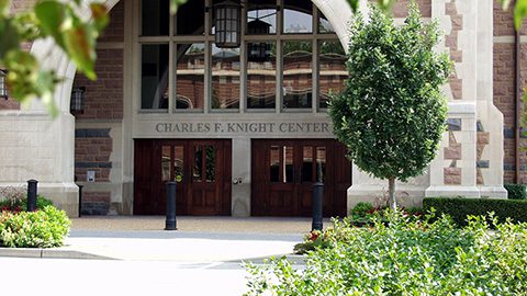 Photo of the entrance of the Knight Center