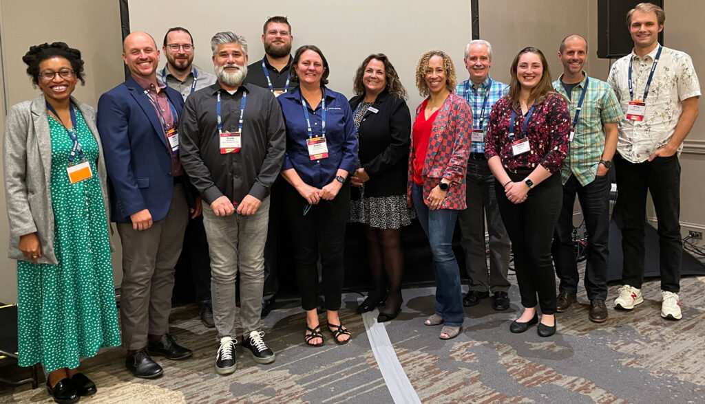 InCommon Catalysts taking a group photo at TechEX23 in Minneapolis.