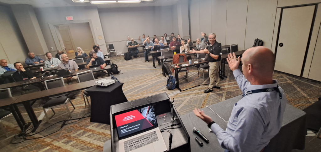 Brett Bieber leads a discussion at the 2023 Mobility Day in Minneapolis, MN.