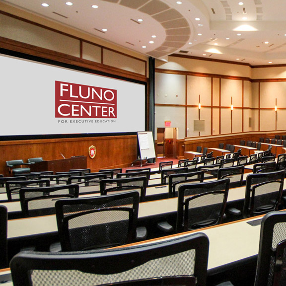 Photo of Howard Auditorium at the Fluno Center, University of Wisconsin Madion