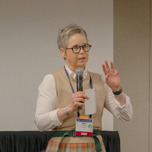 Ann West speaking at Technology Exchange 2025.