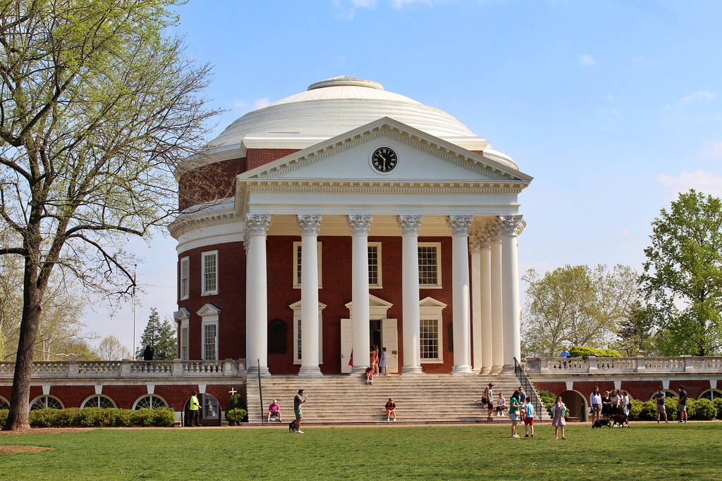 Photo of The Rotunda on the grounds of the University of Virginia
